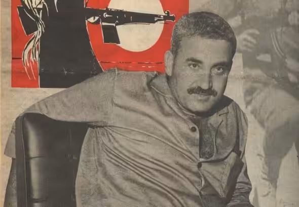 Popular Front For Palestine (PFLP) poster displaying the heroic martyr George Habash. Photo: X/@ThirdWorldLives.