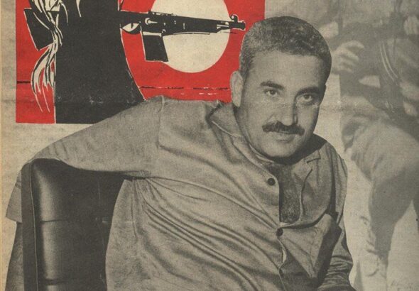 Popular Front For Palestine (PFLP) poster displaying the heroic martyr George Habash. Photo: X/@ThirdWorldLives.