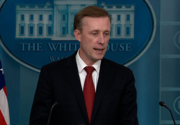 US National Security Adviser Jake Sullivan threatens 'consequences' against Iran. Photo: People Dispatch/Screenshot via CNN.