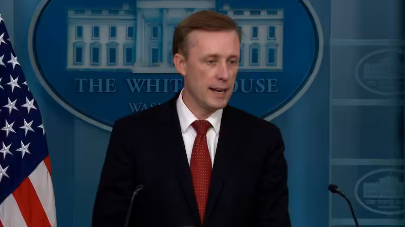 US National Security Adviser Jake Sullivan threatens 'consequences' against Iran. Photo: People Dispatch/Screenshot via CNN.