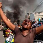 Haitians demonstrating against VIV ANSANM in Port-au-Prince. Photo: MOLEGHAF/Popular Resistance.