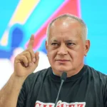 The first vice president of the United Socialist Party of Venezuela (PSUV), Diosdado Cabello, speaks at the Bolivarian Historical Block Congress, Caracas, November 15, 2024. Photo: Con el Mazo Dando.