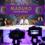 Venezuelan President Nicolás Maduro during the transmission of his podcast "Maduro Live de Repente." Photo: Presidential Press.
