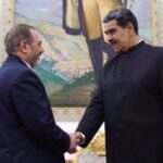 Iran's Defense Minister Brigadier General Aziz Nasirzadeh (Left) shakes hands with Venezuelan President Nicolas Maduro in Caracas on November 21, 2024. Photo: X