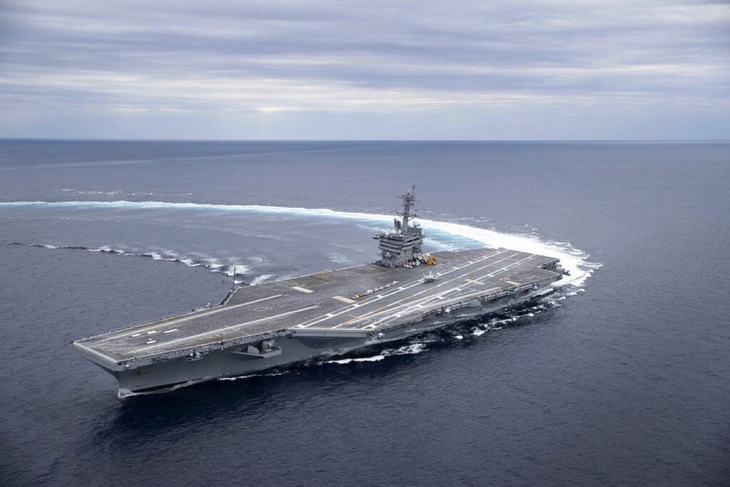The ‘USS Abraham Lincoln’ arriving in the Middle East. Photo: Juan A. Cuban/US Navy.