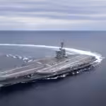 The ‘USS Abraham Lincoln’ arriving in the Middle East. Photo: Juan A. Cuban/US Navy.