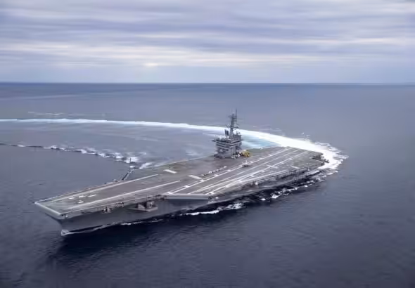 The ‘USS Abraham Lincoln’ arriving in the Middle East. Photo: Juan A. Cuban/US Navy.
