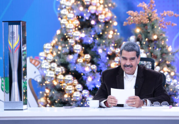 Nicolás Maduro speaks on television. Photo: Alba Ciudad.