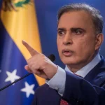 The attorney general of Venezuela, Tarek William Saab, speaks at a press conference on November 15, 2024. Photo: EFE.
