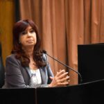 Former Argentinian President Cristina Fernández during a judiciary hearing in August 2024. Photo: Claudio Fanchi NA/File photo.