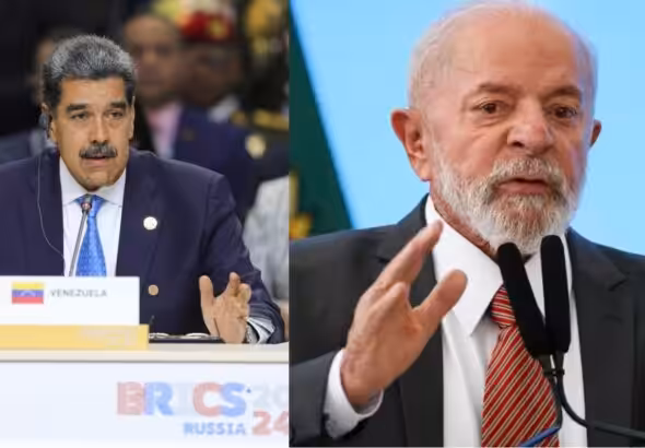 Venezuelan President Nicolás Maduro and Brazilian President Luiz Inácio Lula da Silva. Photo: Presidential Press/AP.