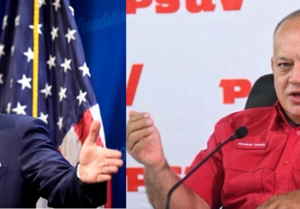Far-right US Senator Marco Rubio (left) and Venezuelan Minister for the Interior Diosdado Cabello (right). Photo: X/@intelligencefnt/PSUV.