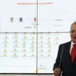 Venezuelan Minister for the Interior Diosdado Cabello explains the connections among various individuals associated with the "No to Christmas" coup plot. Photo: VTV.