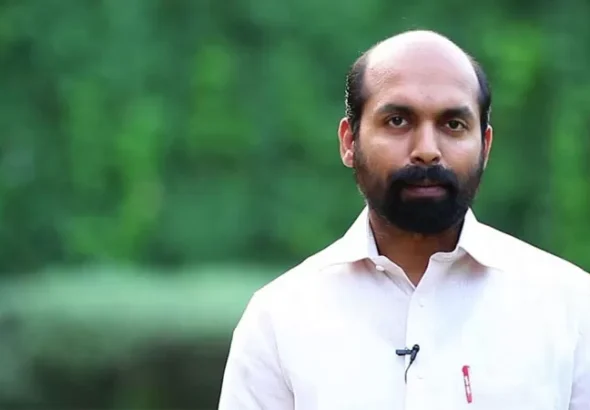 CPI(M) Rajya Sabha MP, V Sivadasan. Photo: Express Kerala.