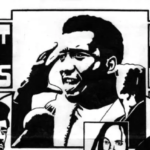 Artwork depicting prison leaders. Photo: Kevin Rashid Johnson.