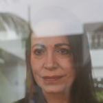 María Corina Machado, Venezuela’s far-right opposition politician, has been in hiding since July and Venezuelan authorities claim she has left the country. Photo: Adriana Loureiro Fernandez/ The New York Times.