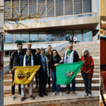 La Via Campesina (LVC) delegates from Asia, Europe and Latin America together with their allies, CETIM and FIAN International, meeting for the UNDROP Working Group in Geneva on October, 2024. Photo: La Via Campesina