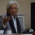 Bolivian analyst Rafael Bautista during a 2019 conference in La Paz, Bolivia. Photo: Prensa Latina/File photo.