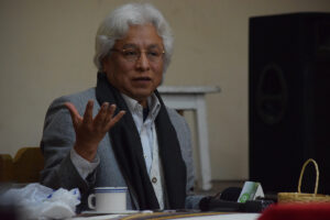 Bolivian analyst Rafael Bautista during a 2019 conference in La Paz, Bolivia. Photo: Prensa Latina/File photo.