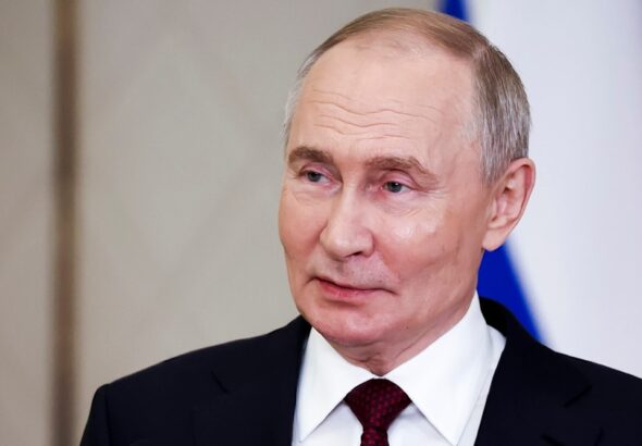 Russian President Vladimir Putin speaks to the media after the summit of the Collective Security Treaty Organisation in Astana, Kazakhstan, Thursday, Nov 28, 2024. Photo: AP.