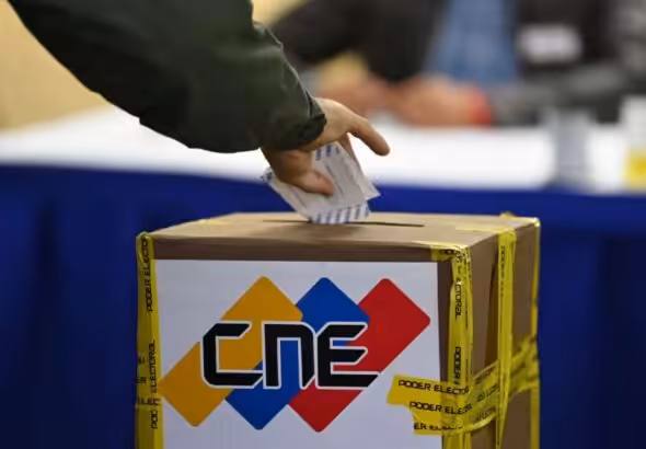 Venezuelan paper ballot box for elections. File photo.