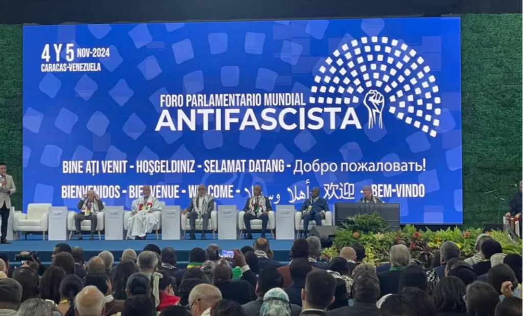 Featured image: Participants in the first World Anti-fascist Parliamentary Forum.