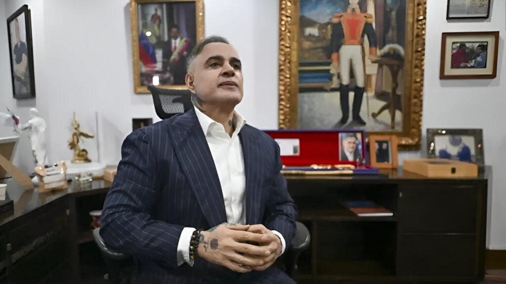 Venezuela's Attorney General Tarek William Saab during an interview with AFP, on November 12, 2024. Photo: Juan Barreto/AFP.