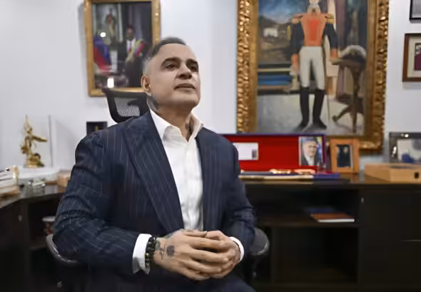 Venezuela's Attorney General Tarek William Saab during an interview with AFP, on November 12, 2024. Photo: Juan Barreto/AFP.
