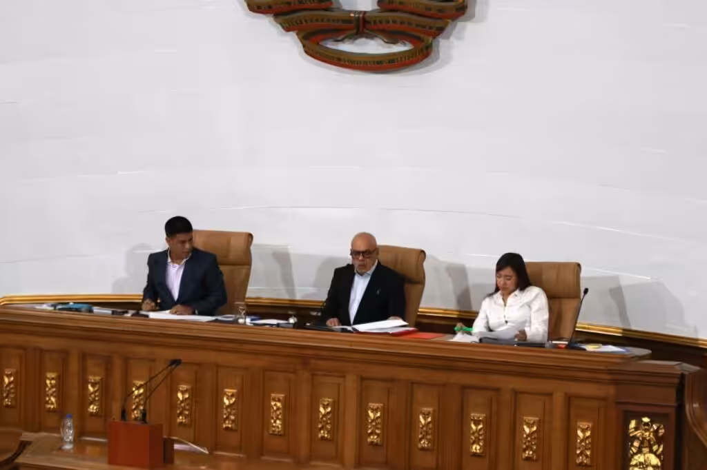 Venezuela's National Assembly board during the approval of the Communal Justice of Peace Law reform, on November 12, 2024. Photo: Venezuelan National Assembly.