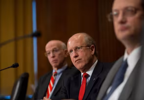 David M. Walker (center) Photo: Scott J. Ferrell/Congressional Quarterly/AP/file photo.