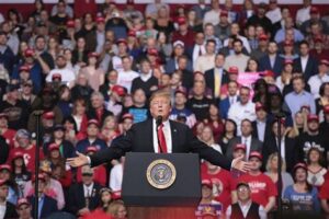 Donald Trump at a campaign rally in 2019. Photo: Manuel Balce Ceneta (AP).