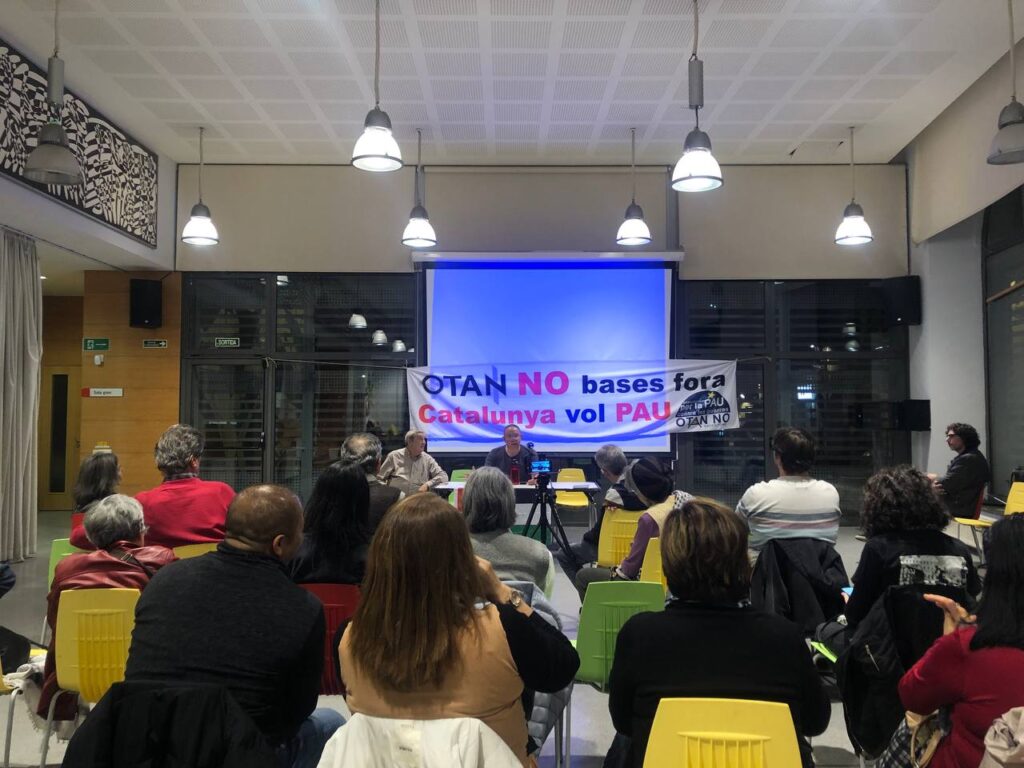 A partial view of the audience at the event in Barcelona, where Venezuelan, Brazilian and Palestinian Resistance issues were discussed on November 30, 2024. Photo: Masar Badil.
