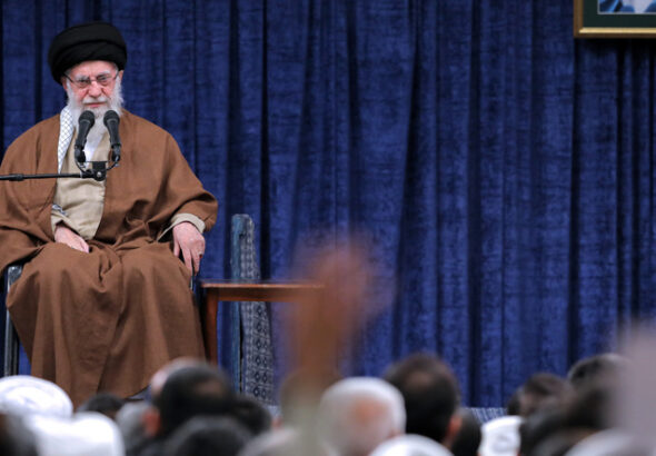 Leader of the Islamic Revolution Ayatollah Seyyed Ali Khamenei addresses a group of Iranians in Tehran on Wednesday, Dec. 11, 2024. Photo: PressTV/File photo.