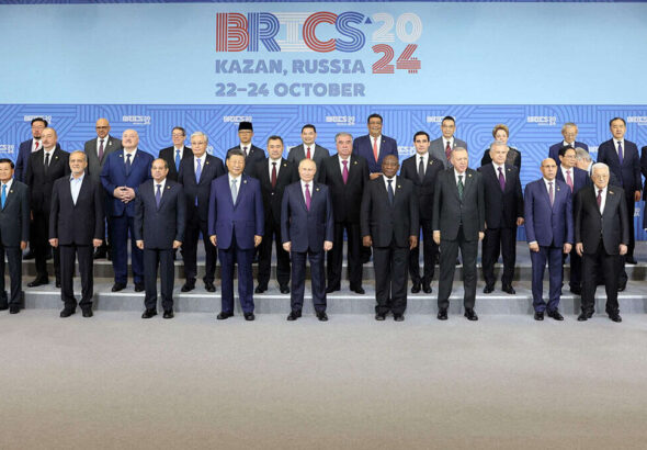 Family photo during the BRICS summit in Kazan, Russia, on Oct 24, 2024. Photo: AFP/file photo.