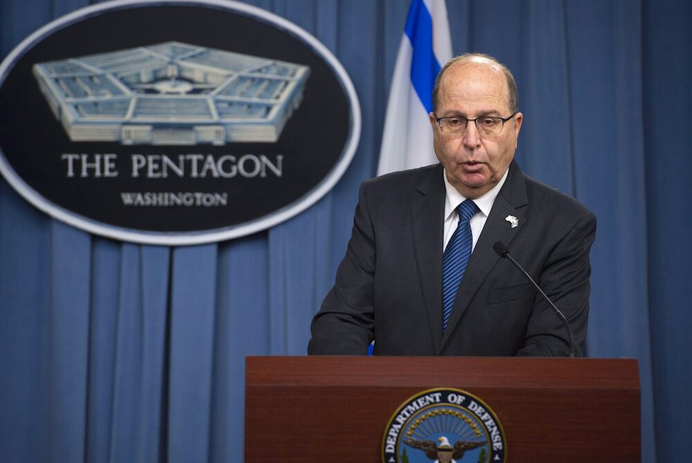 Israel’s then Minister of Defense Moshe Ya’alon at the Pentagon, Oct. 28, 2015. Photo: Adrian Cadiz/Wikimedia Common.