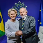Ursula von der Leyen and Luiz Inácio Lula da Silva at a meeting in New York, September 2024. Photo: Ricardo Stuckert/PR.