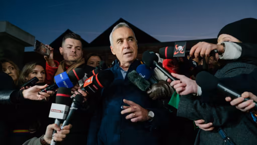 Romanian presidential candidate Calin Georgescu. Photo: Andrei Pungovsch/Getty Images.