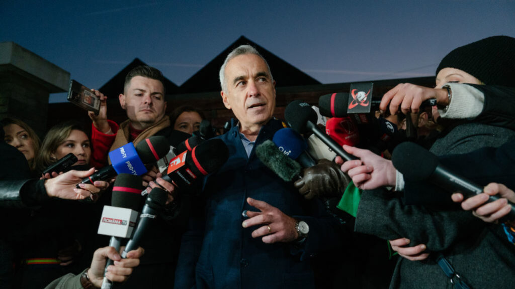Romanian presidential candidate Calin Georgescu. Photo: Andrei Pungovsch/Getty Images.