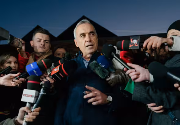 Romanian presidential candidate Calin Georgescu. Photo: Andrei Pungovsch/Getty Images.