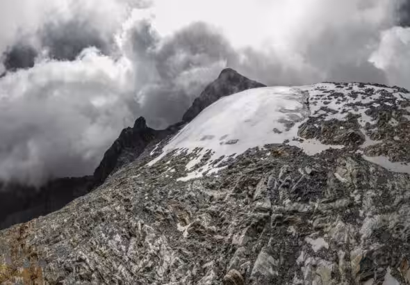The Corona Glacier, Humboldt Peak, Venezuela, in 2019. Photo: José Manuel Romero/AP.