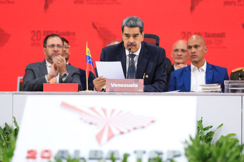 Venezuelan President Nicolás Maduro at the closing ceremony of the 24th ALBA-TCP Summit held in Caracas, Venezuela, December 14, 2024. Photo: X/@EmbaVEespana.