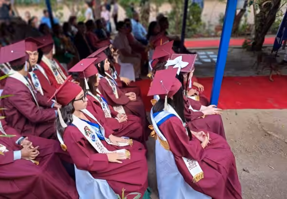 Graduation ceremony in Nicaragua: Photo: Becca Renk.