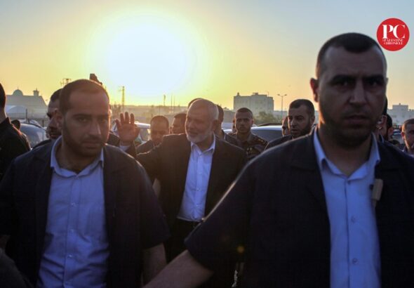 Palestinian Prime Minister and head of Hamas's political bureau Ismail Haniyeh in Gaza. Photo: The Palestine Chronicle/File photo.