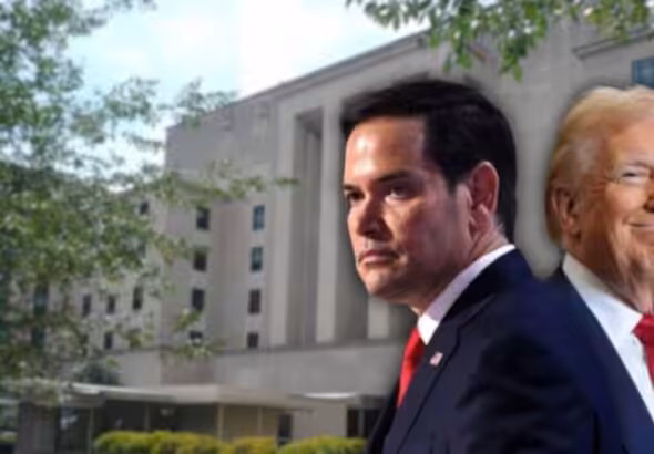 US President-elect Donald Trump (right) and his pick for US secretary of state, Marco Rubio (left). Photo: Interferencia.