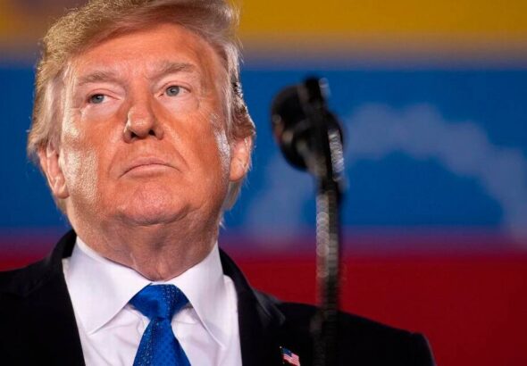 US President Donald Trump at an event to speak with Venezuelan-Americans on February 18, 2019, in Miami. Photo: Jim Watson AFP/Getty Images/file photo.