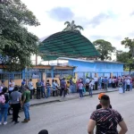 Long queues at a voting center in Venezuela for the election of communal justices of the peace on Sunday, December 15, 2024. Photo: VTV.