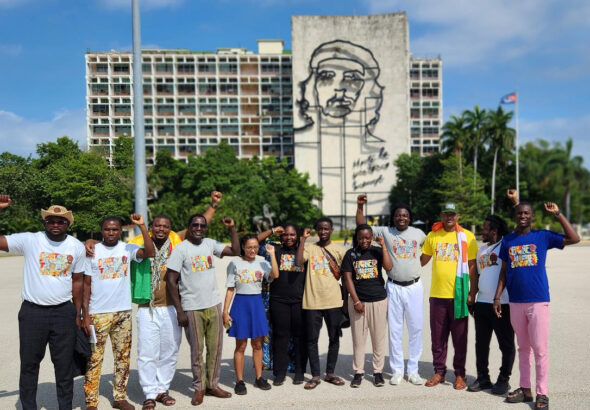 The delegation from the Alliance of Sahel States arrives in Havana. Photo: Centre Thomas Sankara pour la libération et l'unité africaine.