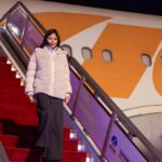 Venezuelan Vice President Delcy Rodríguez arriving in Beijing, China, for an official visit, on Wednesday, December 4, 2024. Photo: La Radio del Sur.