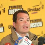 Far-right Justice First party politician Tomás Guanipa. File photo.