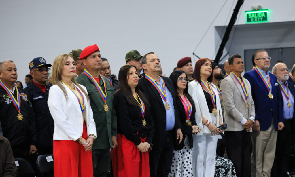 Group of top Venezuelan officials illegally sanctioned by the US, UK, Canada, and the European Union, after President Maduro's inauguration on Friday, January 10. Photo: Jhon Zerpa/Presidential Press.